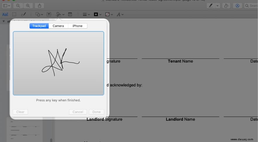 So signieren Sie ein Dokument auf iPhone, iPad und Mac 