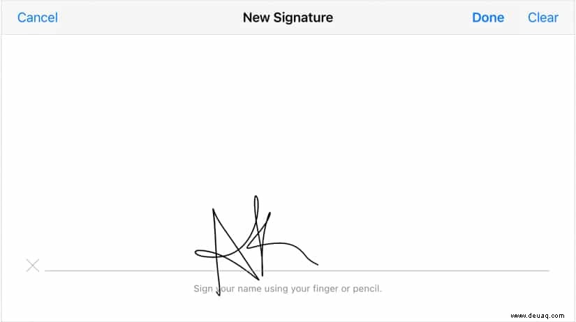 So signieren Sie ein Dokument auf iPhone, iPad und Mac 