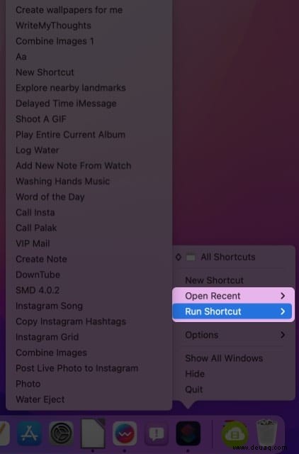 So verwenden Sie die Shortcuts-App von Apple in macOS Monterey 