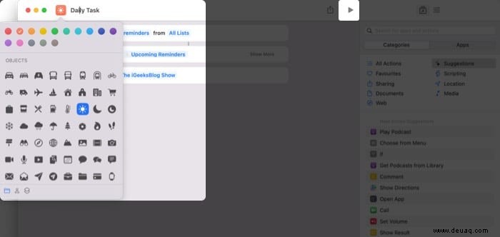 So verwenden Sie die Shortcuts-App von Apple in macOS Monterey 
