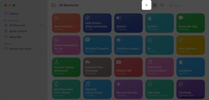 So verwenden Sie die Shortcuts-App von Apple in macOS Monterey 