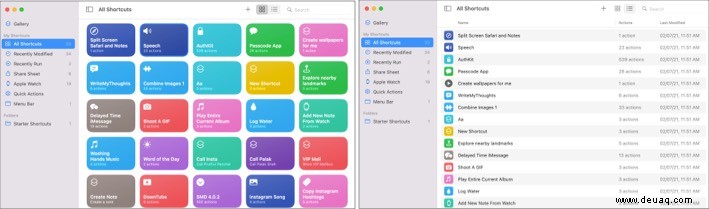 So verwenden Sie die Shortcuts-App von Apple in macOS Monterey 