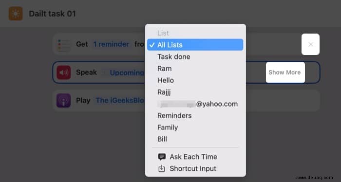 So verwenden Sie die Shortcuts-App von Apple in macOS Monterey 