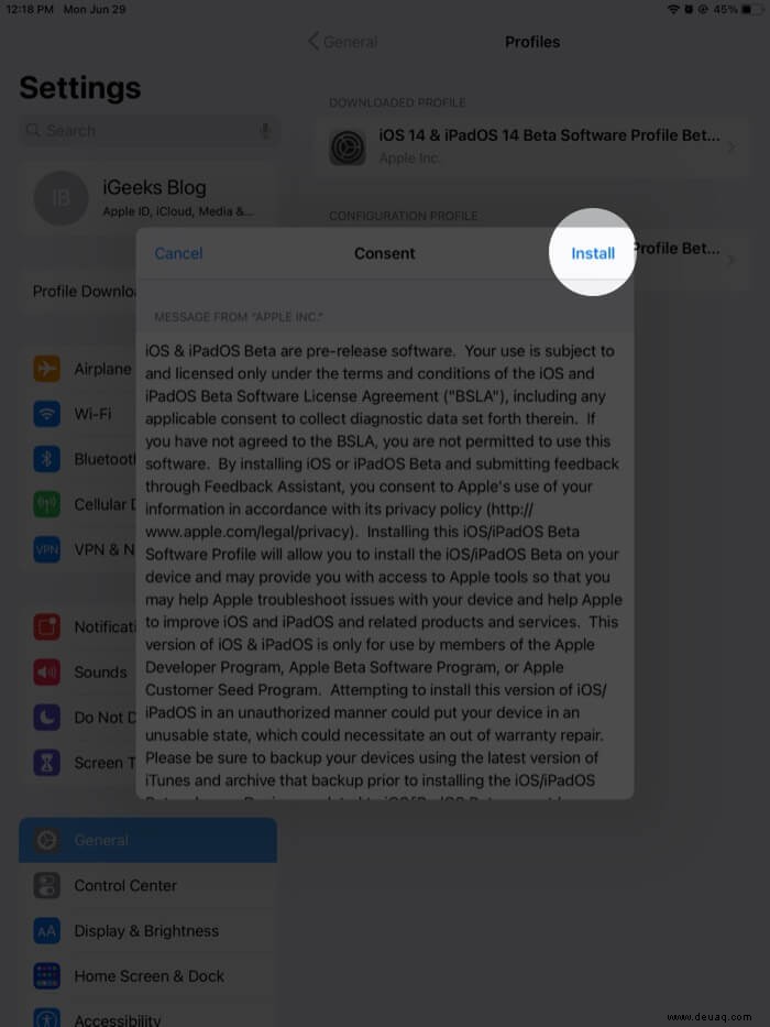 So laden Sie iPadOS 14.7 Developer Beta 5 herunter 