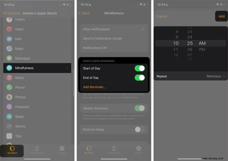 watchOS 8:So verwenden Sie die Mindfulness-App auf der Apple Watch 