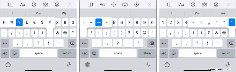 So geben Sie diakritische Zeichen auf iPhone und iPad ein 