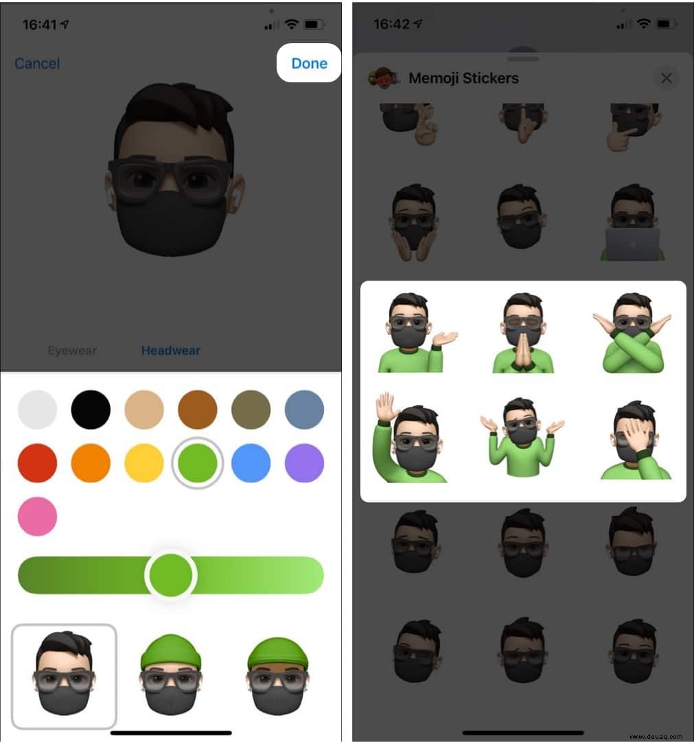 So ändern Sie die Farbe Ihres Memoji-Shirts auf iPhone und iPad 