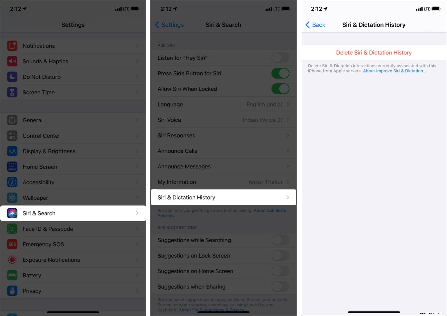 So löschen Sie Siri-Daten aus iCloud auf iPhone und iPad 