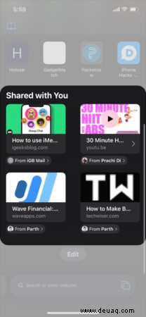 So verwenden Sie „Mit Ihnen geteilt“ in iOS 15 und iPadOS 15 