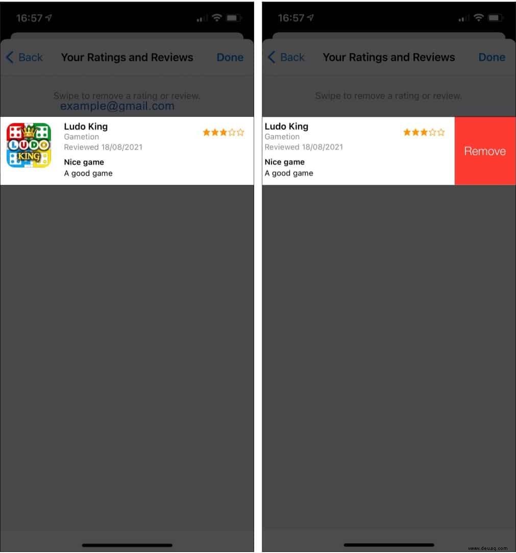 So entfernen Sie Ihre Bewertungen für Apps von iPhone und iPad 