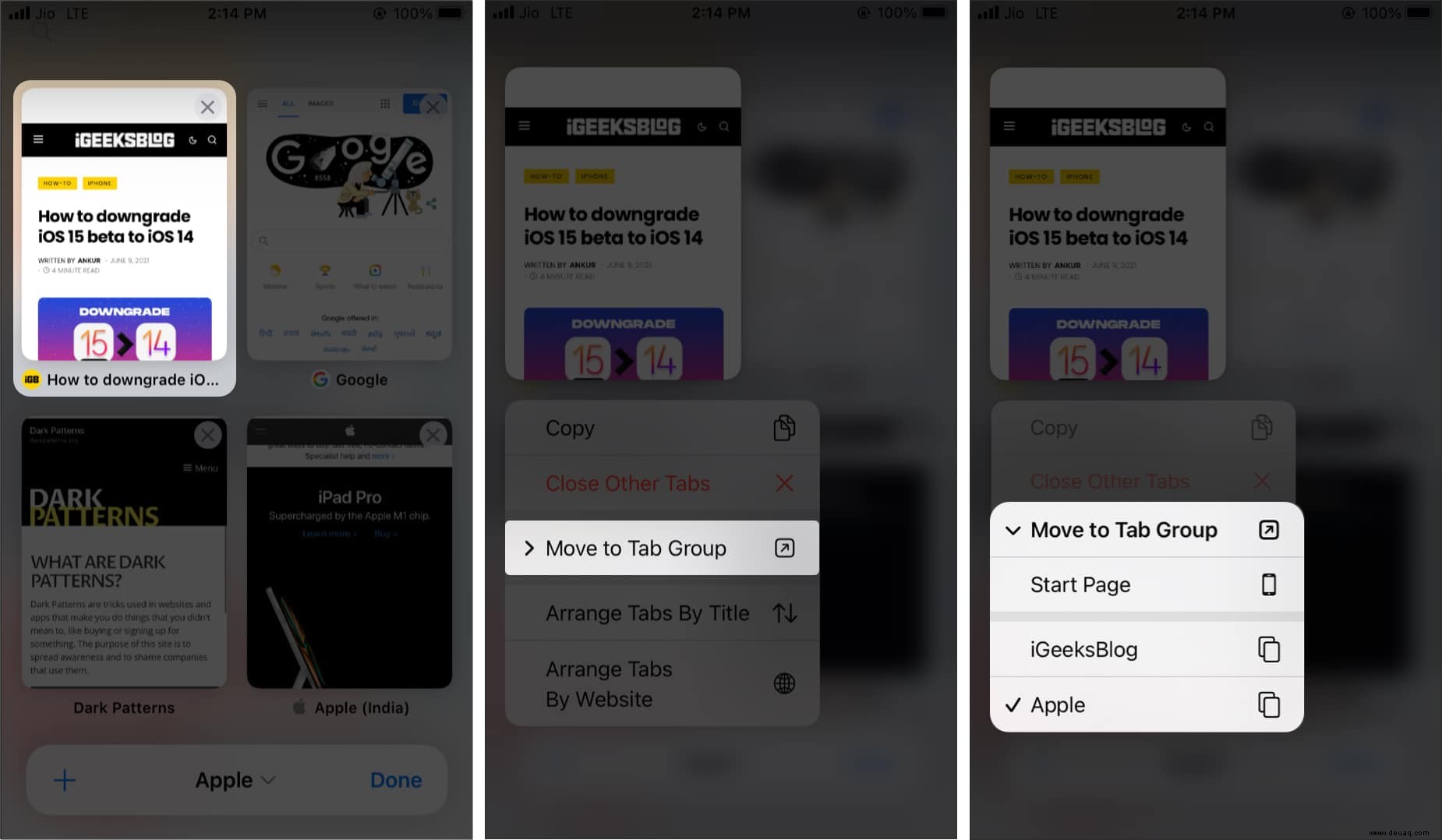 iOS 15:So verwenden Sie Tab-Gruppen in Safari auf iPhone, iPad und Mac 
