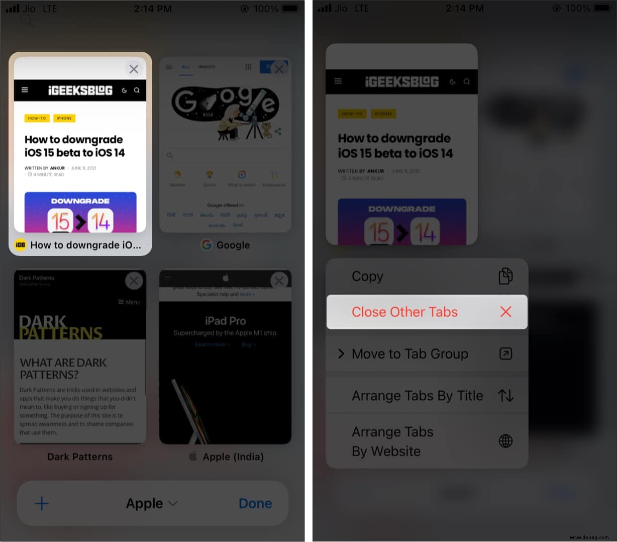 iOS 15:So verwenden Sie Tab-Gruppen in Safari auf iPhone, iPad und Mac 