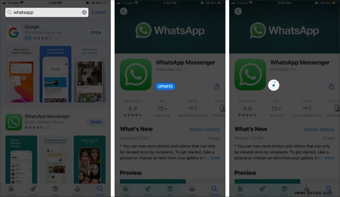 So beheben Sie, dass WhatsApp auf dem iPhone keine „Sendeoption“ anzeigt 