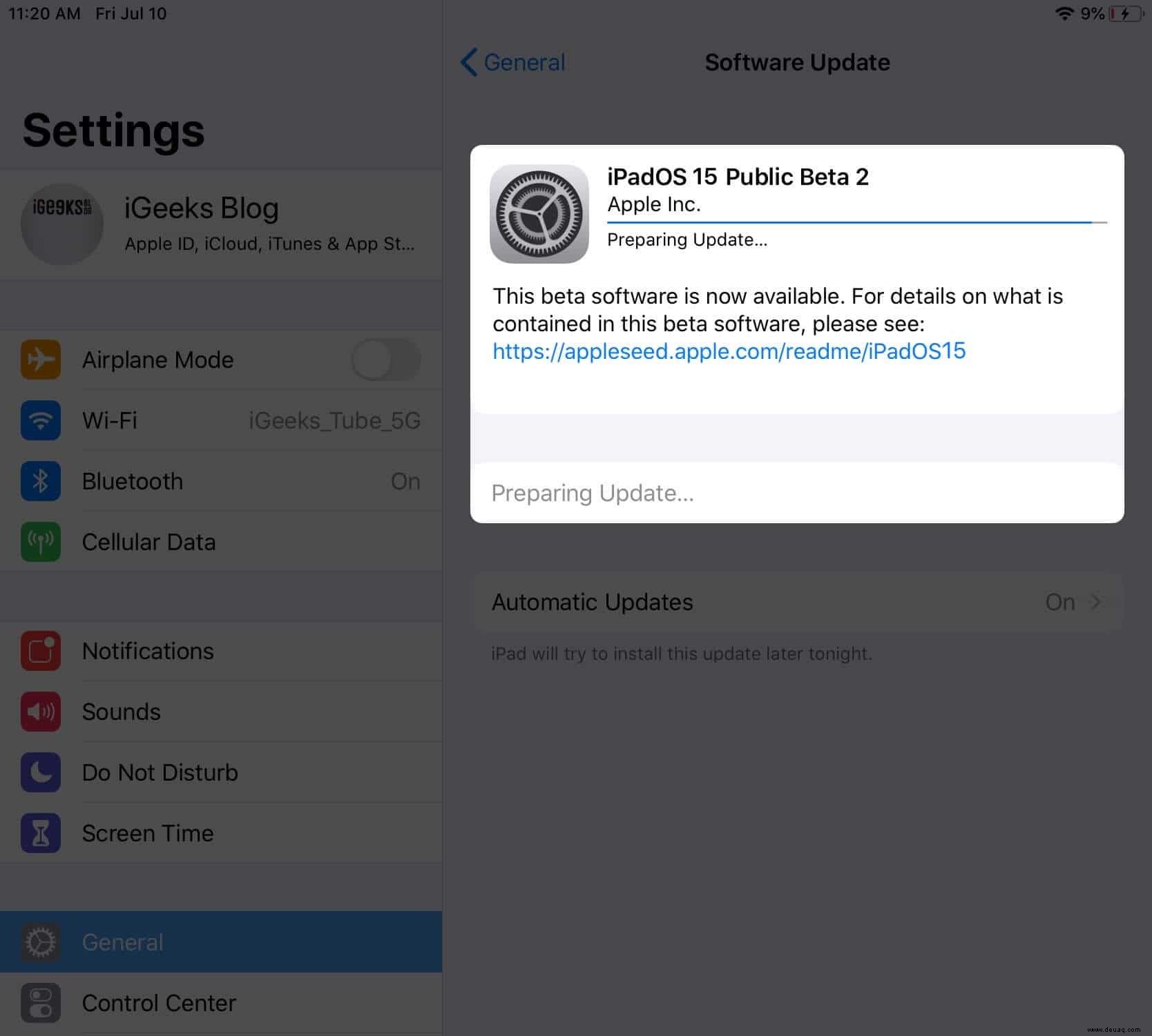 So laden Sie iPadOS 15 Public Beta 8 herunter und installieren es 
