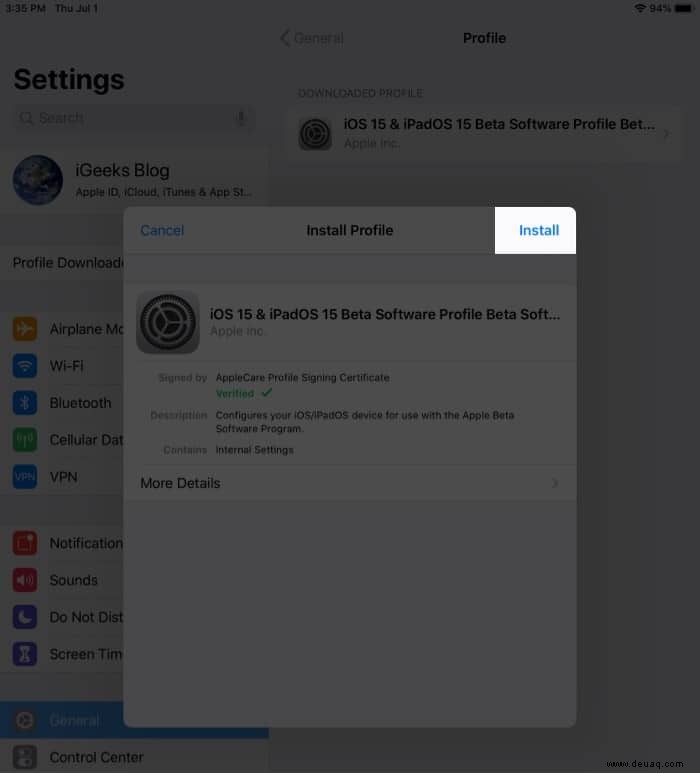 So laden Sie iPadOS 15 Public Beta 8 herunter und installieren es 