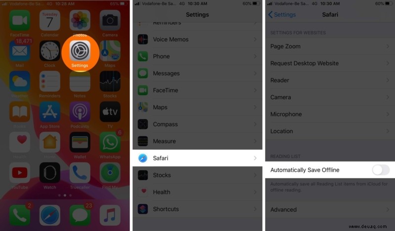 So löschen Sie den Safari-Offline-Leselisten-Cache auf dem iPhone (aktualisiert für iOS 15) 