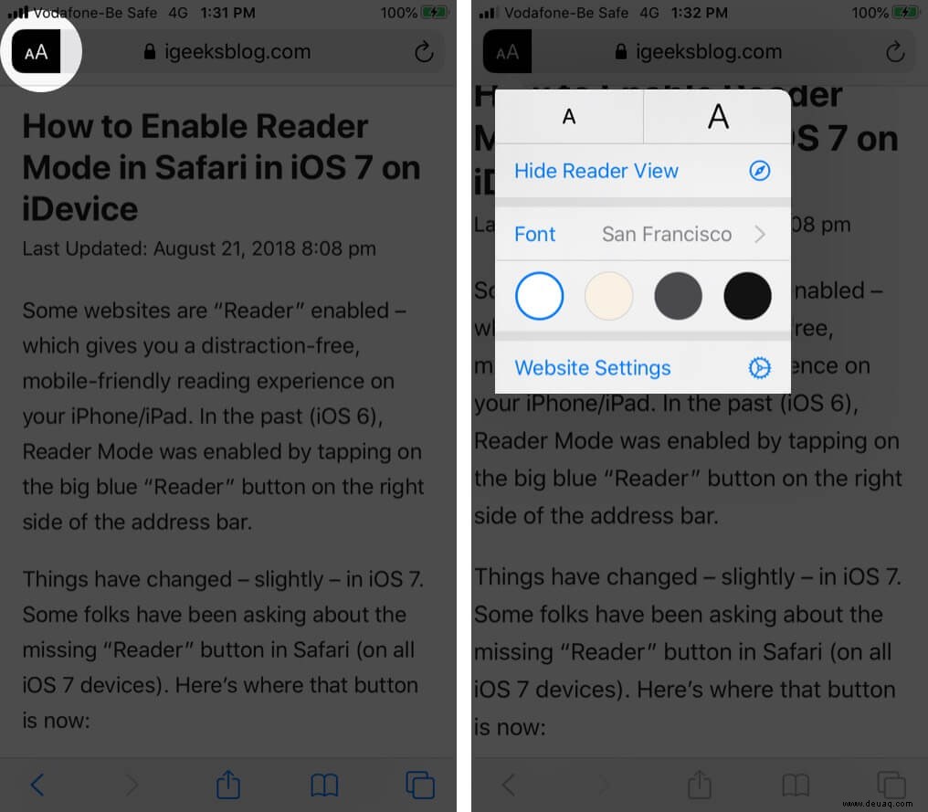 So aktivieren Sie die Safari Reader View auf dem iPhone (aktualisiert für iOS 15) 