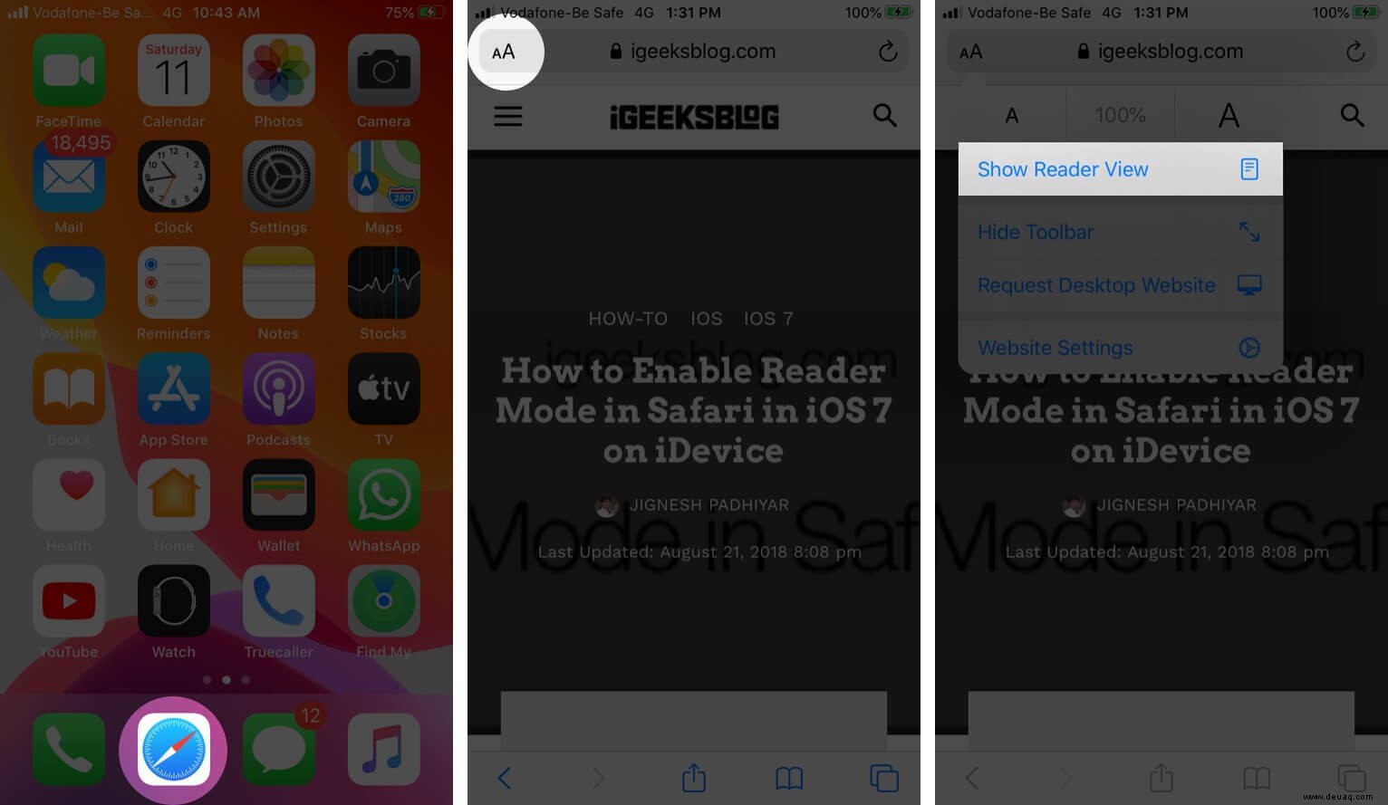 So aktivieren Sie die Safari Reader View auf dem iPhone (aktualisiert für iOS 15) 