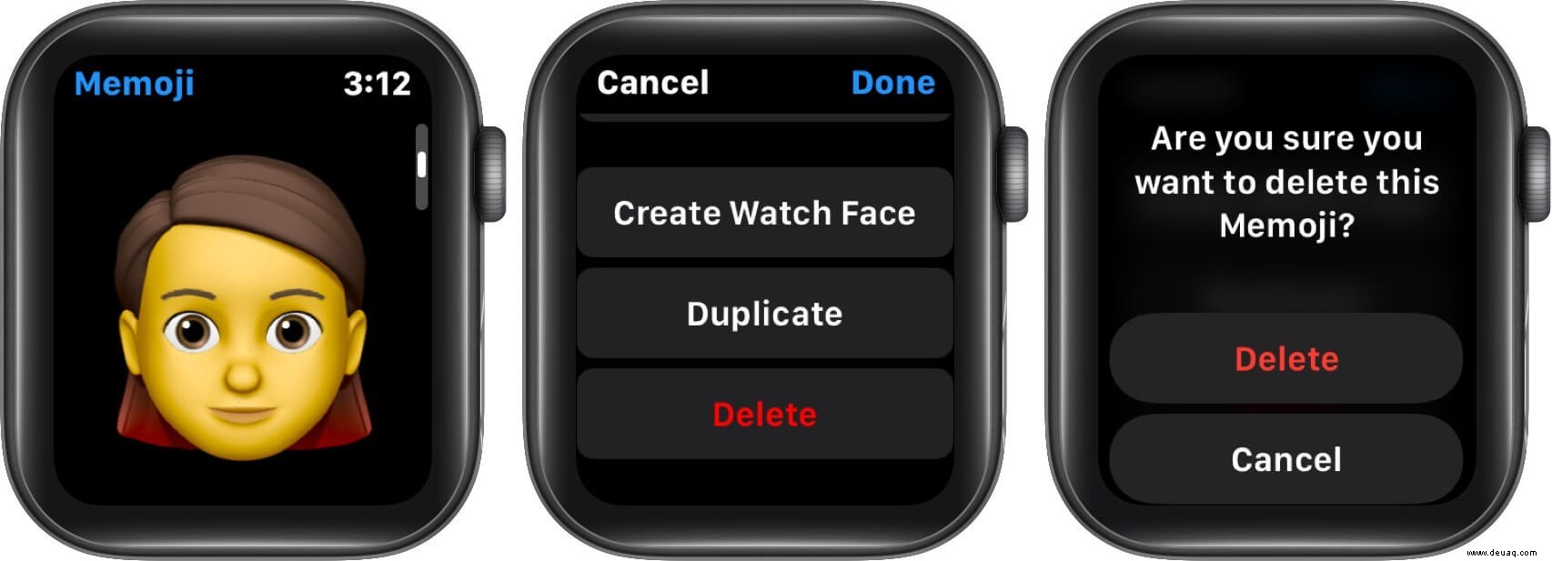 So verwenden Sie Memoji auf der Apple Watch in watchOS 8 