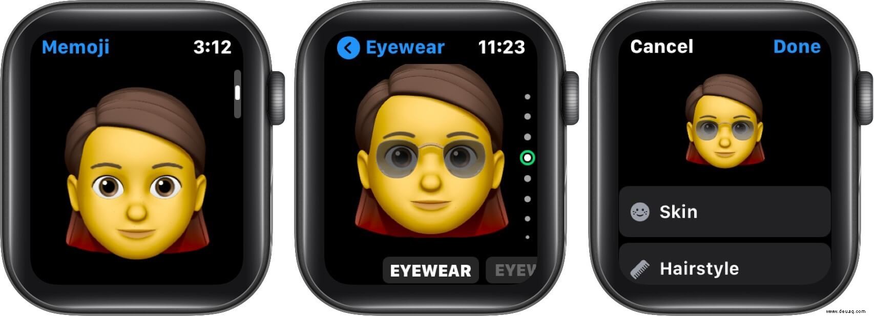 So verwenden Sie Memoji auf der Apple Watch in watchOS 8 