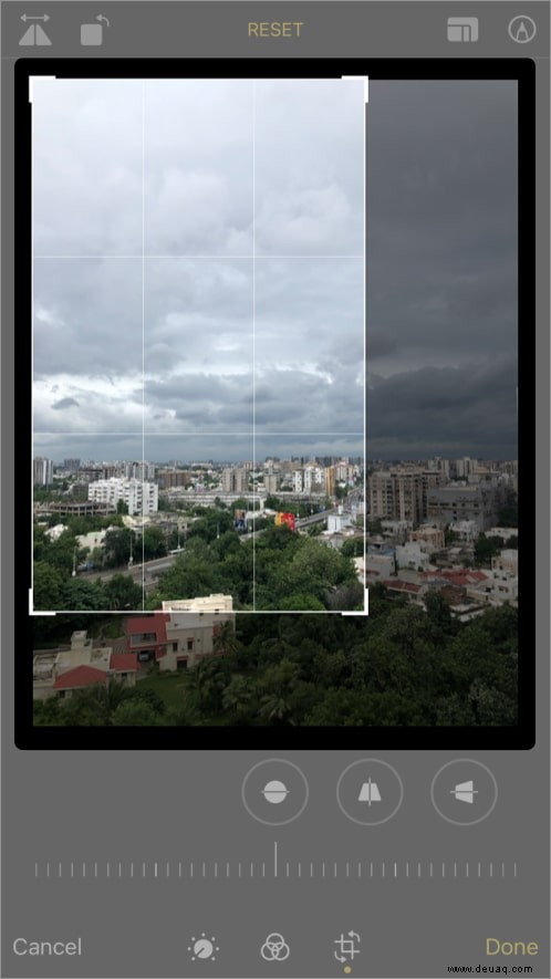 So schneiden Sie Fotos auf dem iPhone oder iPad zu 