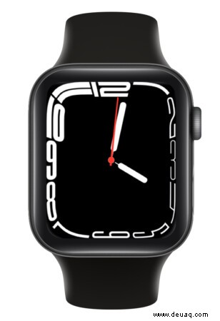 So erhalten Sie ein Contour-Zifferblatt auf der Apple Watch Series 6 und älter 