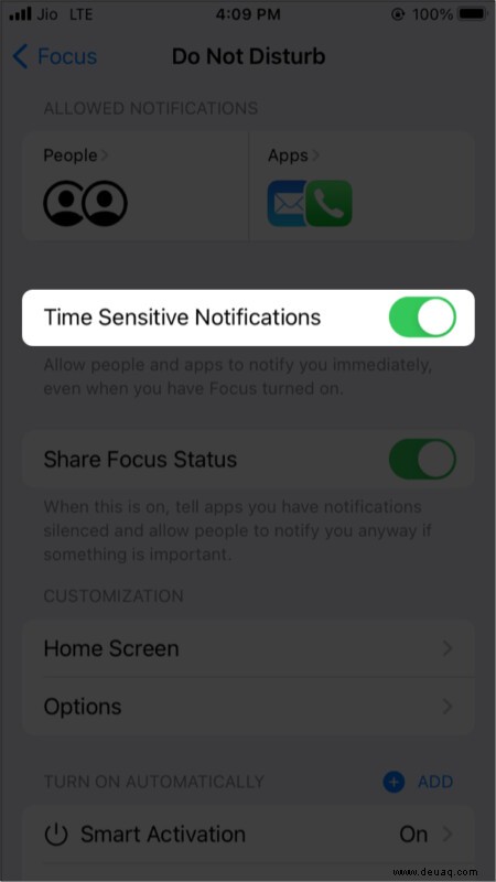 Verwendung von „Nicht stören“ (DND) auf iPhone und iPad (iOS 15 aktualisiert) 