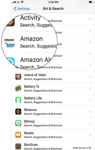 So deaktivieren Sie Siri-Vorschläge auf dem Sperrbildschirm auf dem iPhone 