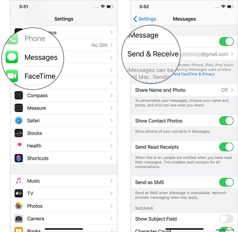 So beheben Sie, dass iMessage auf dem iPhone nicht funktioniert (iOS 15) 