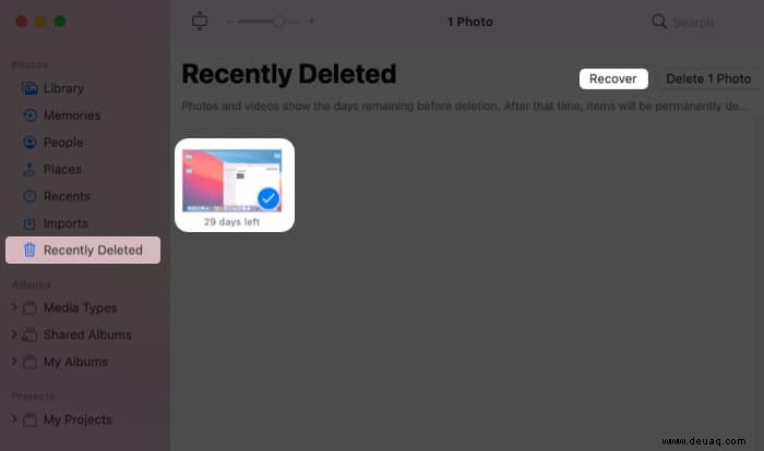 So stellen Sie gelöschte Fotos auf dem Mac wieder her:5 Möglichkeiten (2022) 