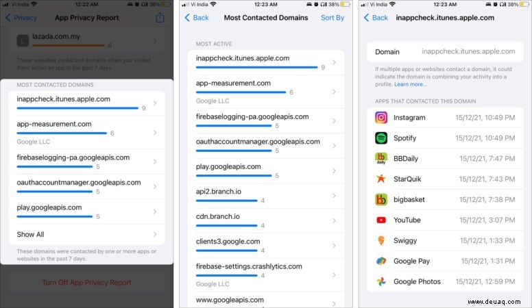 Was ist der App-Datenschutzbericht in iOS 15 und wie können Sie ihn verwenden? 