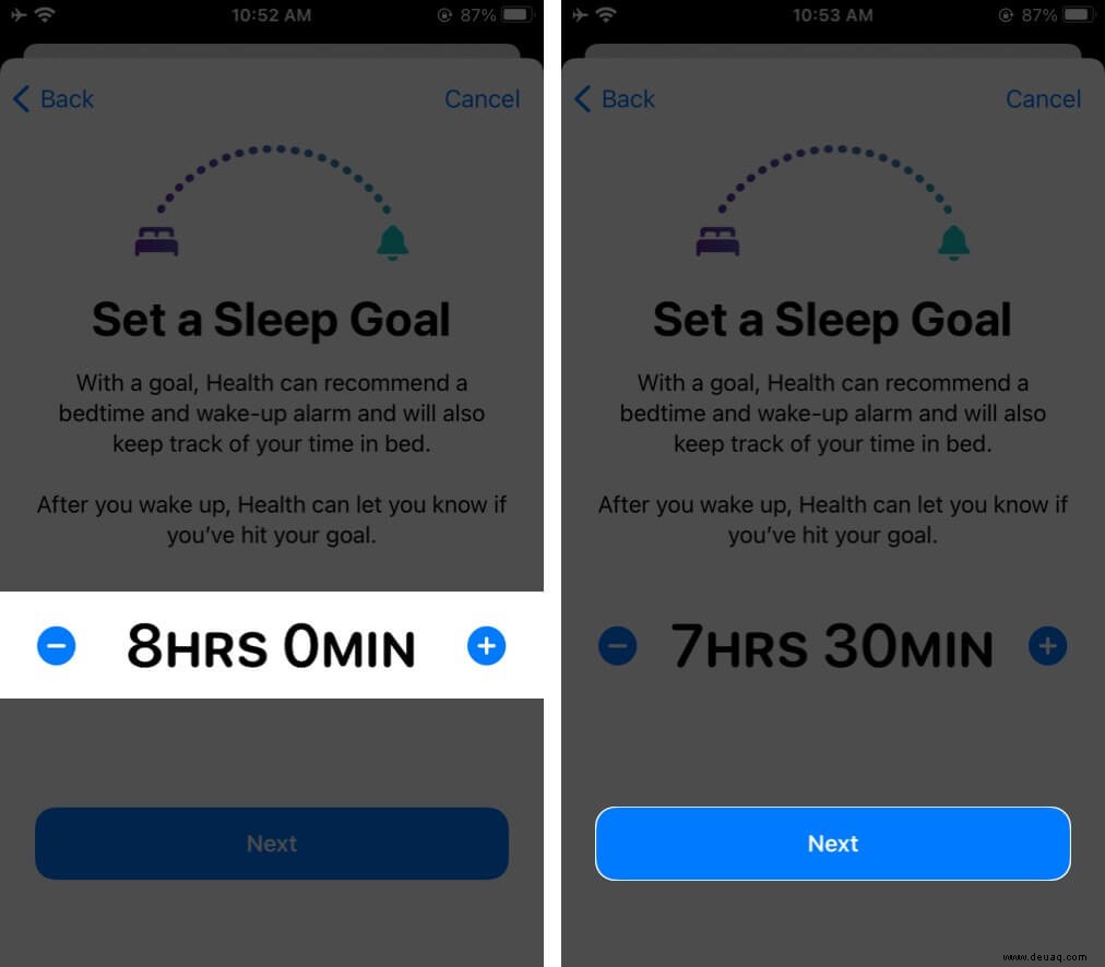 So verwenden Sie Bedtime auf iPhone und iPad, um Ihren Schlaf zu verfolgen 
