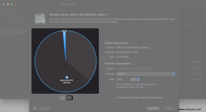 So löschen Sie eine Mac-Partition in macOS Monterey (SSD oder HDD) 