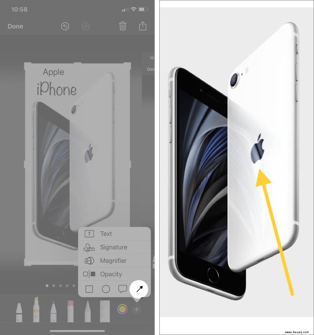 So bearbeiten Sie Screenshots mit Markup auf iPhone und iPad 
