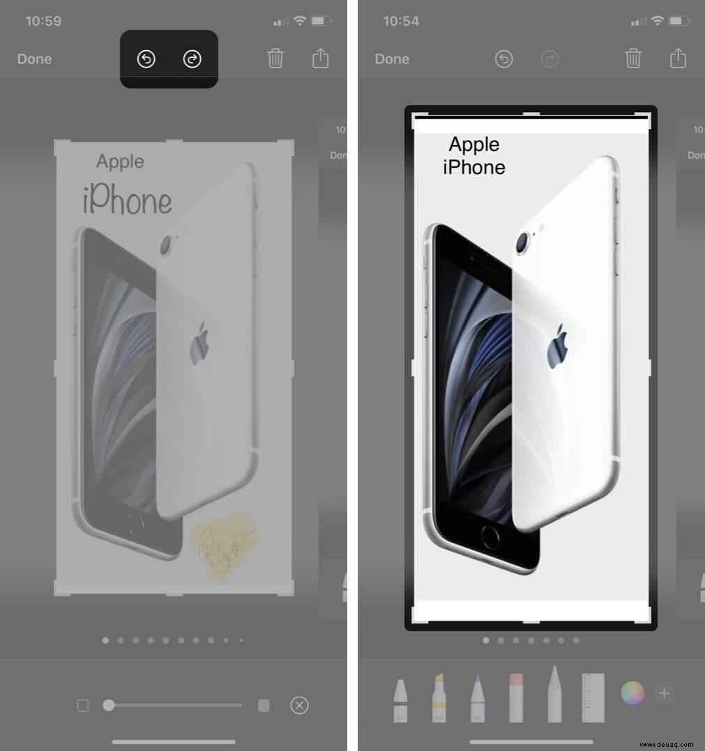So bearbeiten Sie Screenshots mit Markup auf iPhone und iPad 