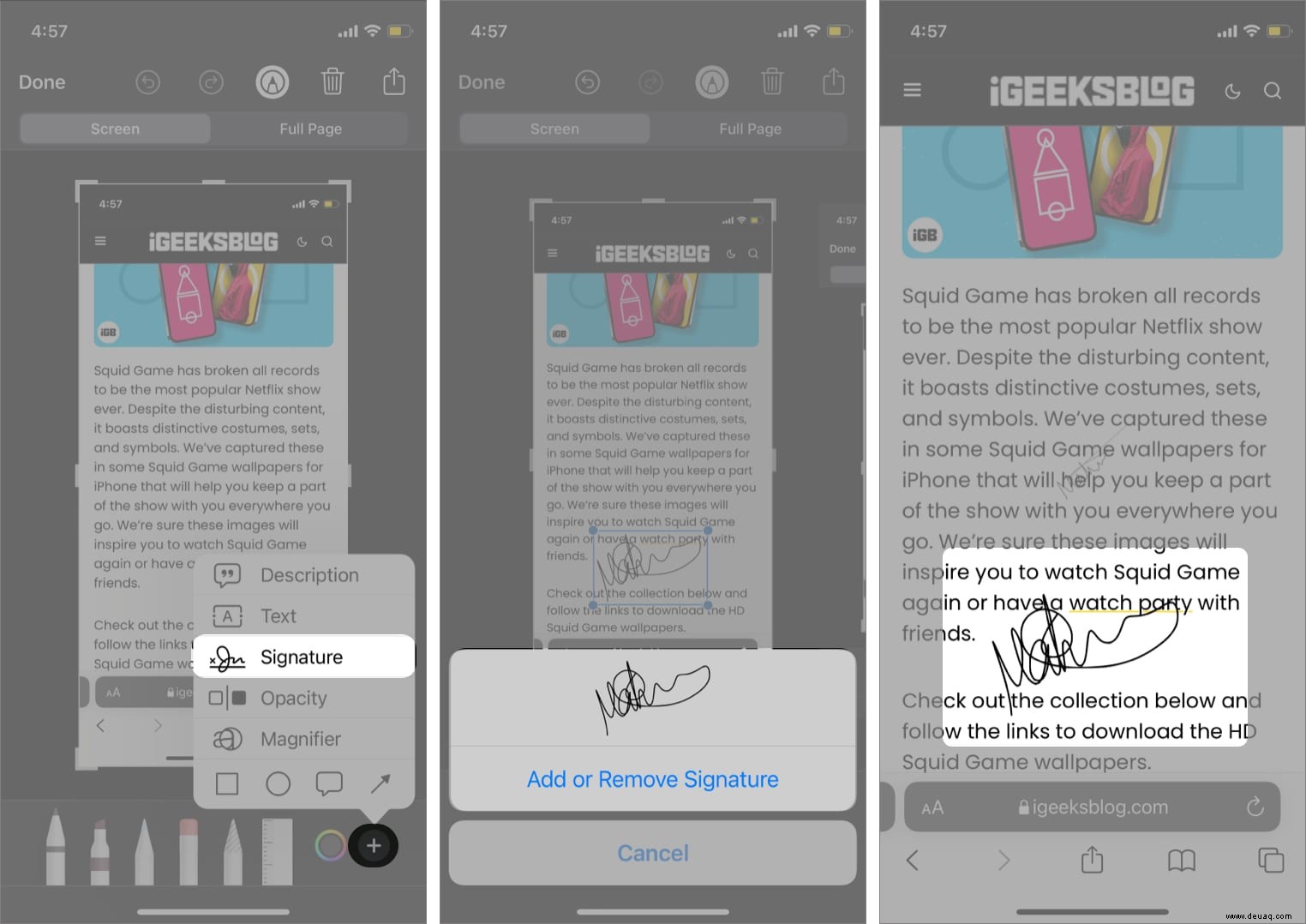 So bearbeiten Sie Screenshots mit Markup auf iPhone und iPad 