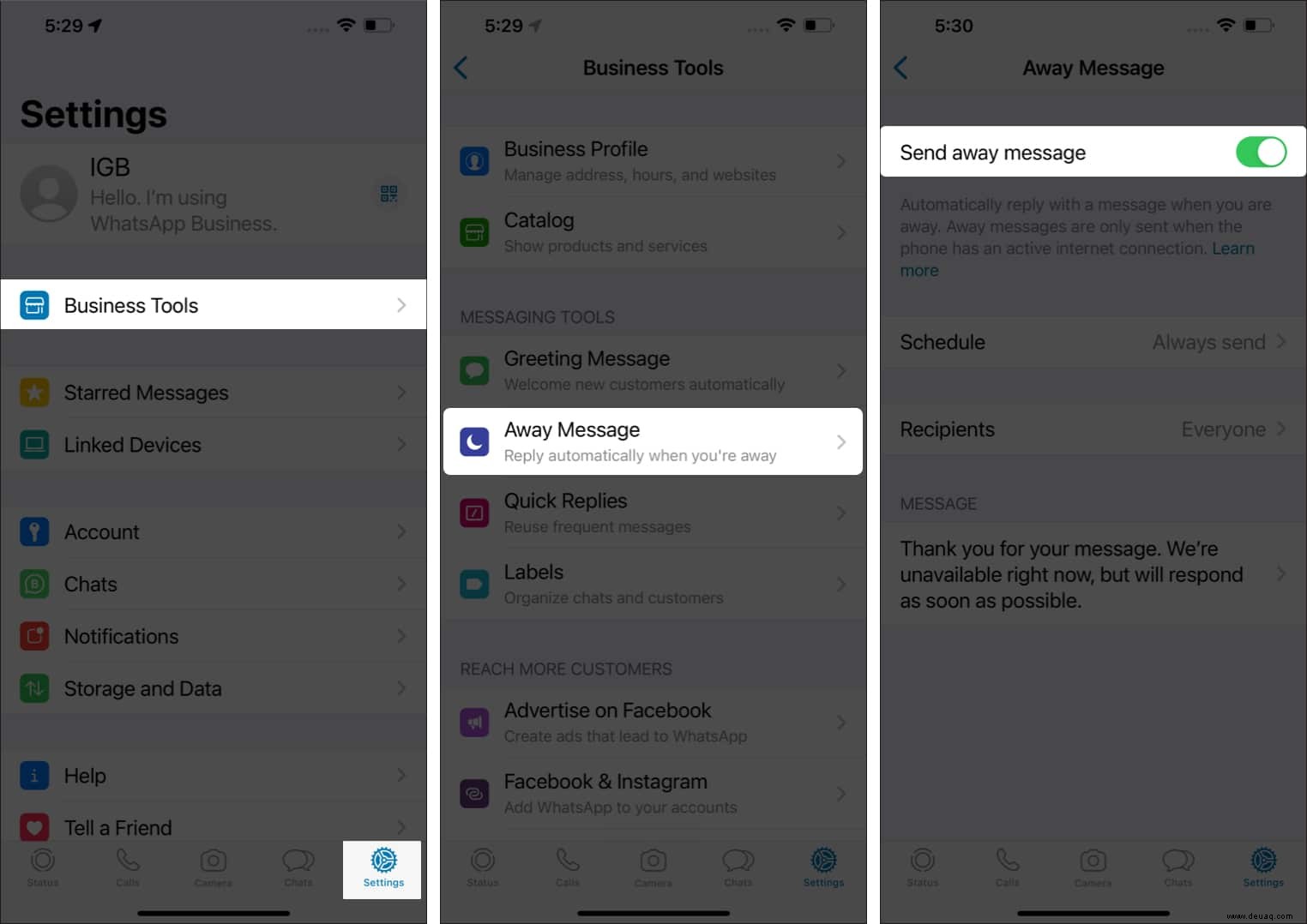 So planen Sie WhatsApp-Nachrichten auf dem iPhone:3 Möglichkeiten 
