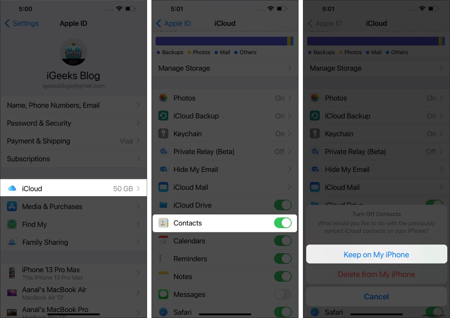 iPhone-Kontakte werden nicht mit iCloud synchronisiert? 6 Möglichkeiten, es zu beheben 