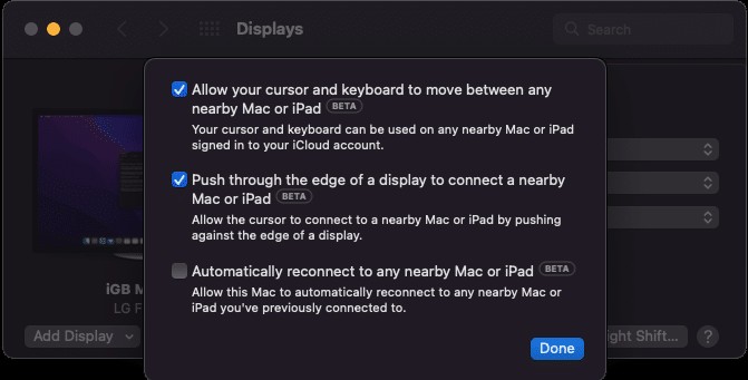 Wie verwende ich Universal Control zwischen Mac und iPad? 