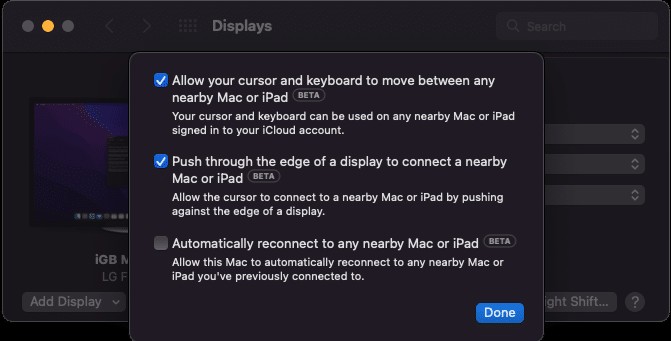 Wie verwende ich Universal Control zwischen Mac und iPad? 