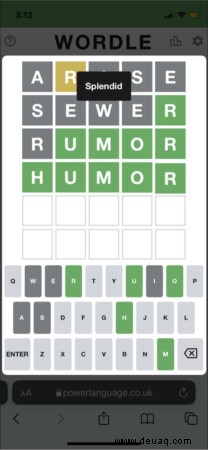 So spielen Sie Wordle auf dem iPhone:Tipps und Tricks, um es zu meistern 