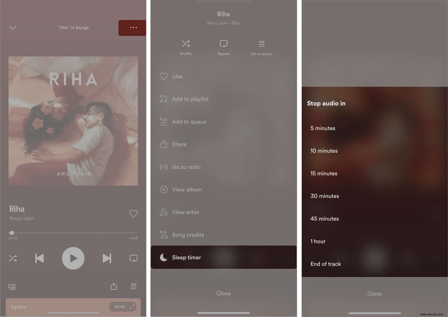 So stellen Sie einen Spotify-Sleep-Timer auf iPhone und Mac ein 