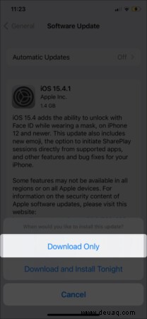So stoppen Sie ein laufendes iPhone-Update (iOS 15 aktualisiert) 
