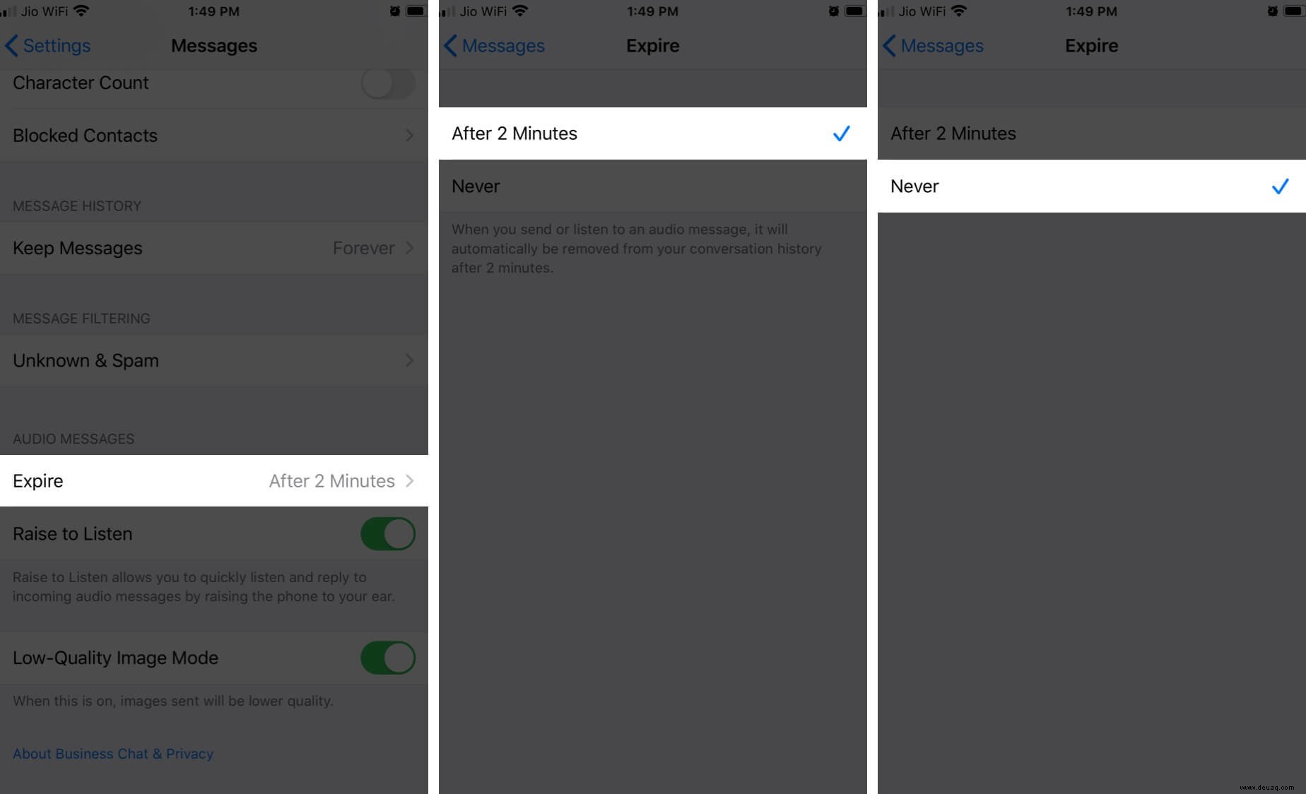So speichern Sie Audionachrichten auf iPhone und iPad in iOS 15 