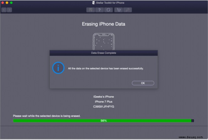 So löschen Sie alle Ihre iPhone-Daten dauerhaft mit Stellar Eraser 