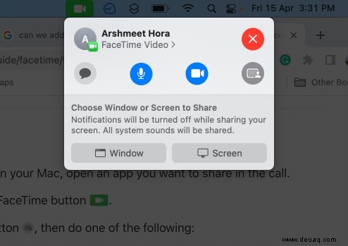So teilen Sie den Bildschirm auf FaceTime mit iPhone, iPad und Mac 