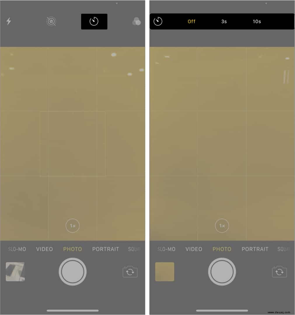 So verwenden Sie den Timer auf der iPhone-Kamera 