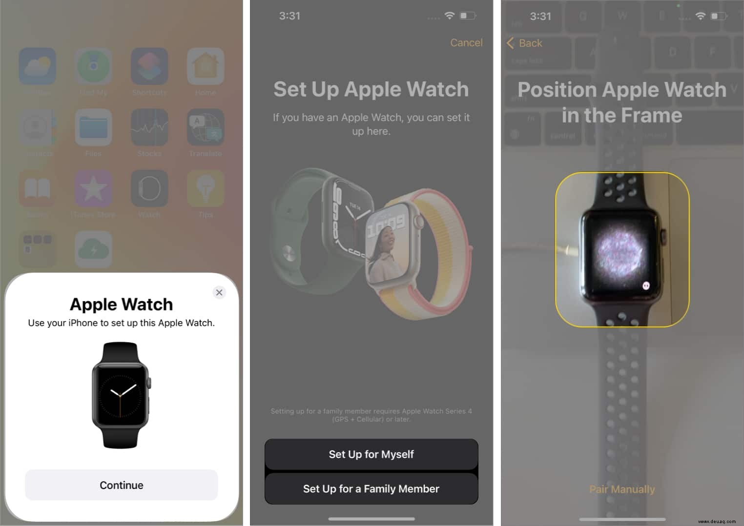 So koppeln Sie die Apple Watch mit dem iPhone 