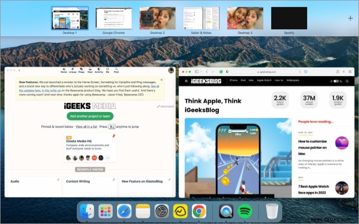 So verwenden Sie Mission Control auf dem Mac:Meistern Sie die Kunst mehrerer Desktops 