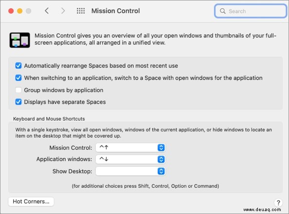 So verwenden Sie Mission Control auf dem Mac:Meistern Sie die Kunst mehrerer Desktops 